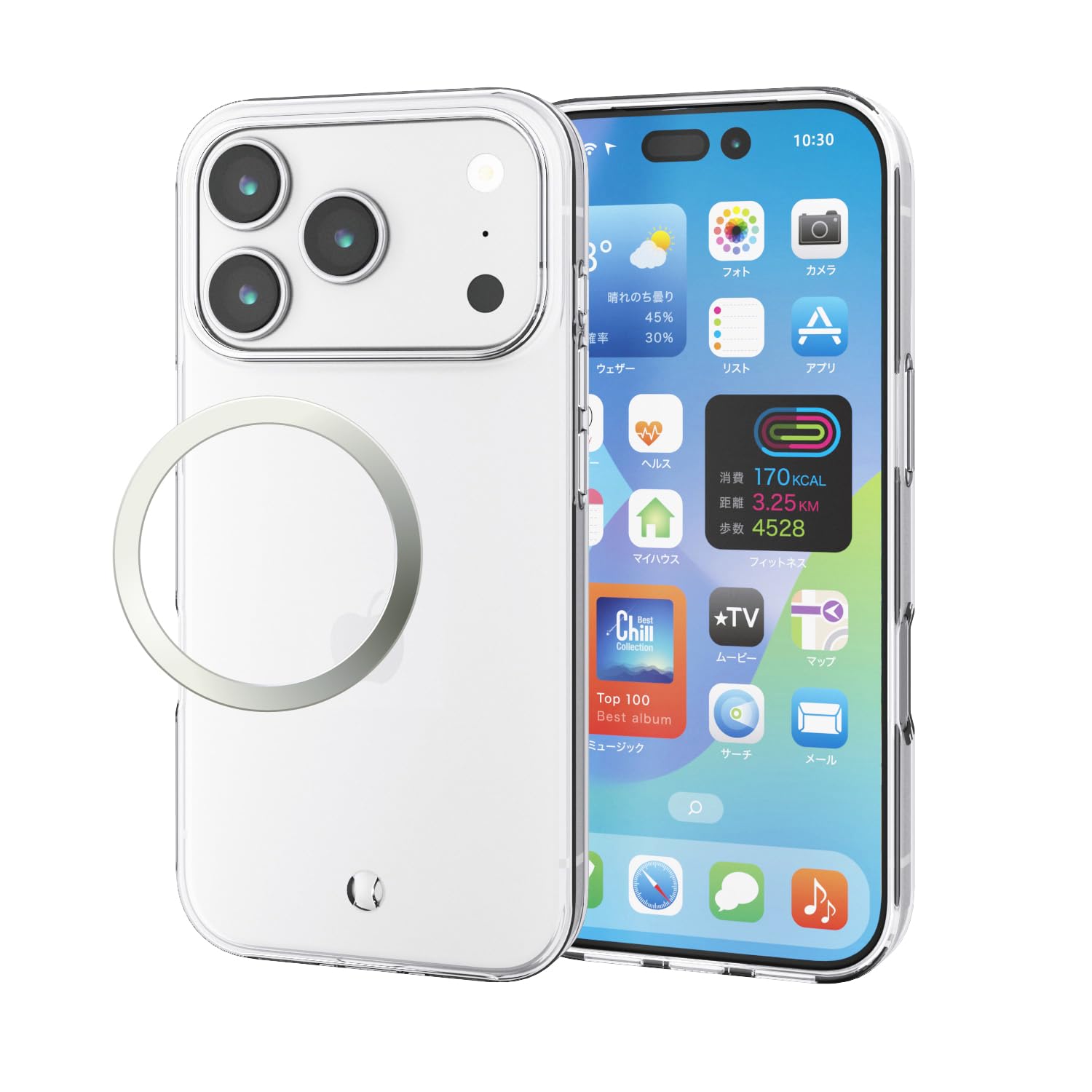 Amazon.co.jp: エレコム iPhone 17 Pro ケース カバー クリア 薄型